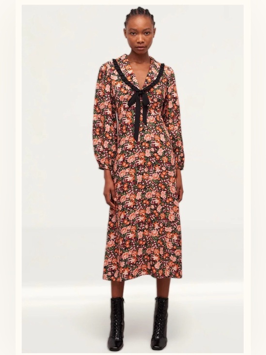 Nobody'S Child Dresses & Skirts - Nobody's Child Floral Phoebe Collared Midi Dress